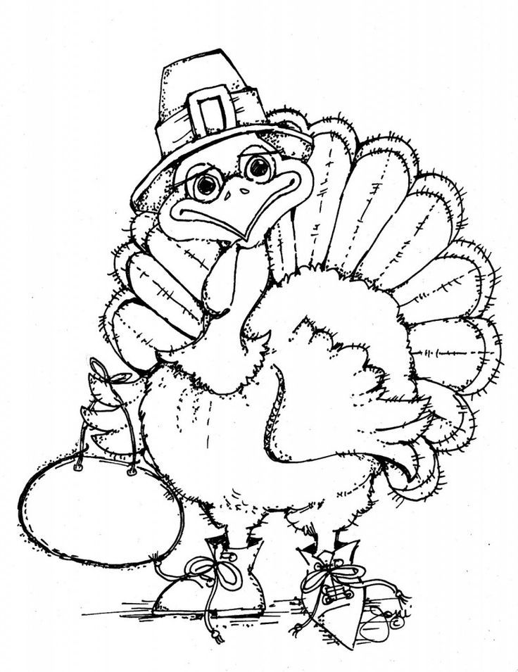 Coloring Pages Turkey | patterns, templates, clip art...