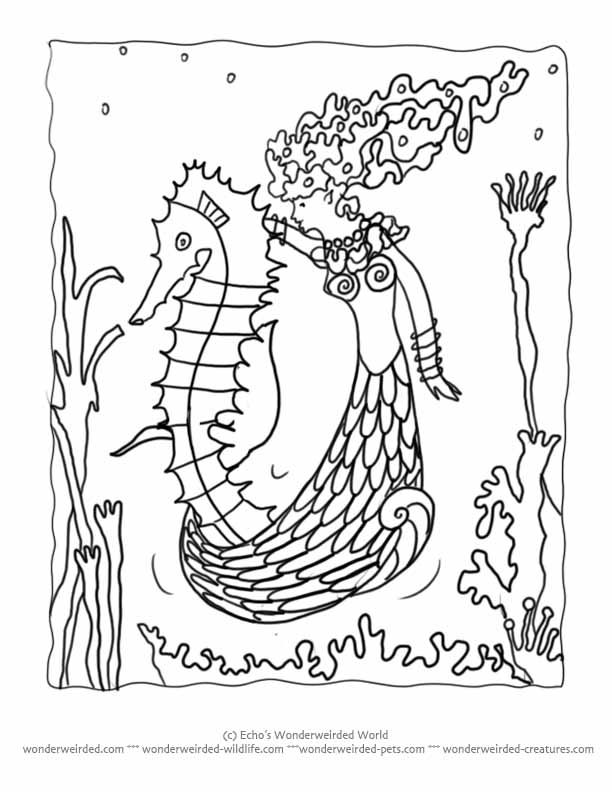Pretty Mermaid Drawing In Color Images & Pictures - Becuo
