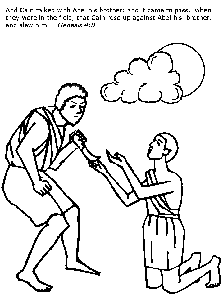 Printable Cainandabel 8 Bible Coloring Pages - Coloringpagebook.com