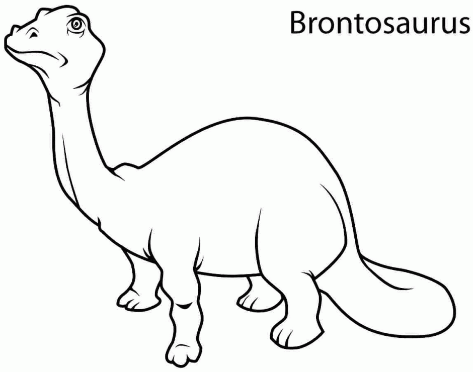 Animal Dinosaurs Brontosaurus Coloring Sheets Printable For 181449 