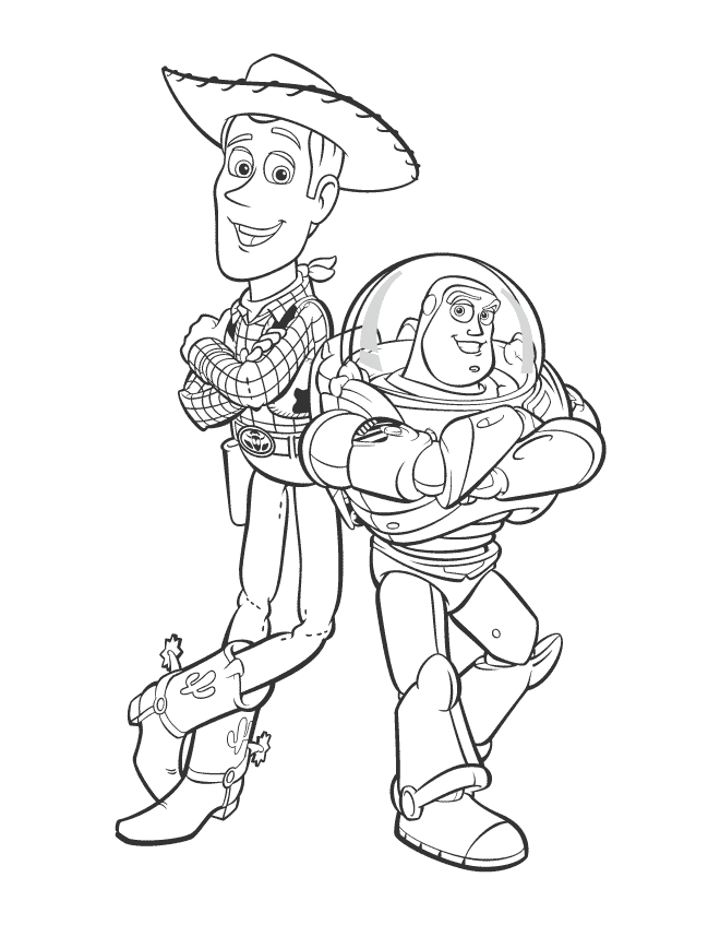 Woody Buzz Lightyear Colouring Pages Page 3 Coloring Home
