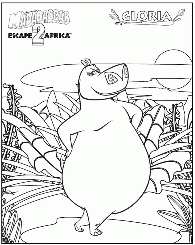 madagascar 2 escape 2 africa coloring pages  coloring home