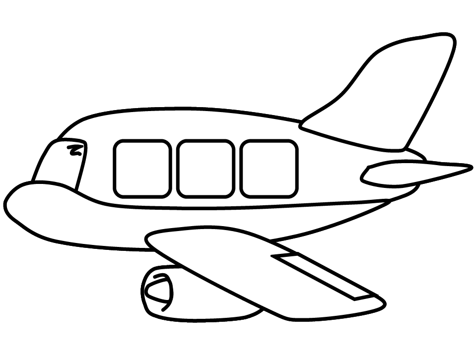 Easy airplane coloring pages | coloring pages