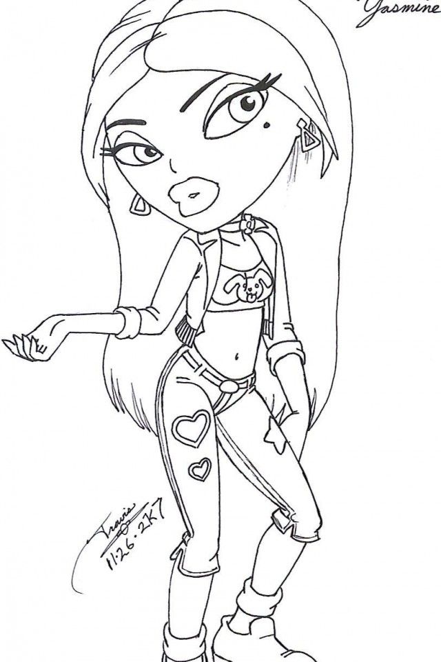 Bratz Drawings. Download Free Printable Coloring Page Coloring Home