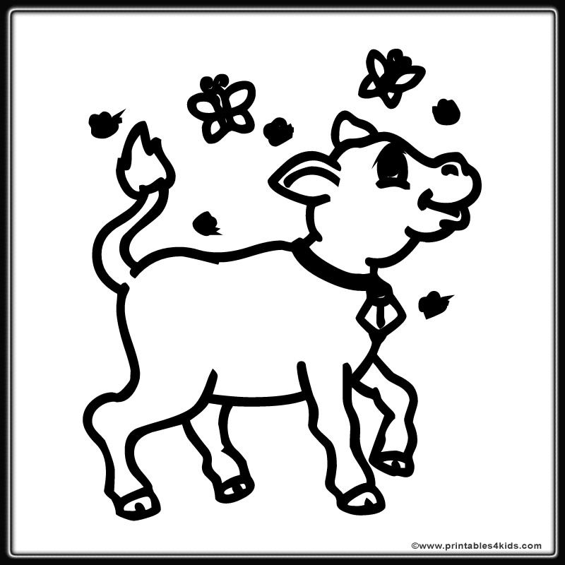 Cow Coloring Pages - Wallpaper HD