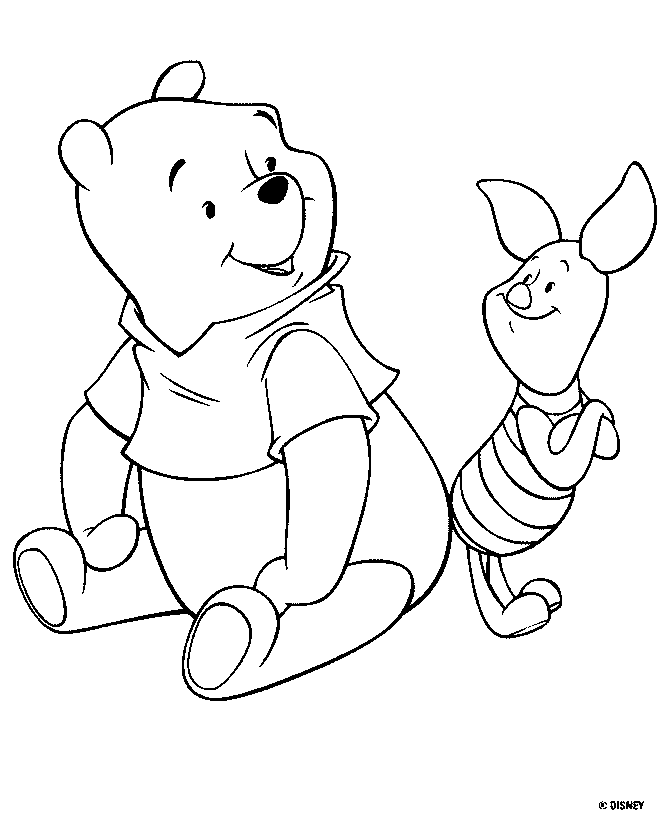 Pooh Coloring Pages for Kids | kids world