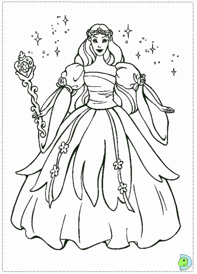 Free Printable Barbie of Swan Lake Coloring Pages Pictures For 