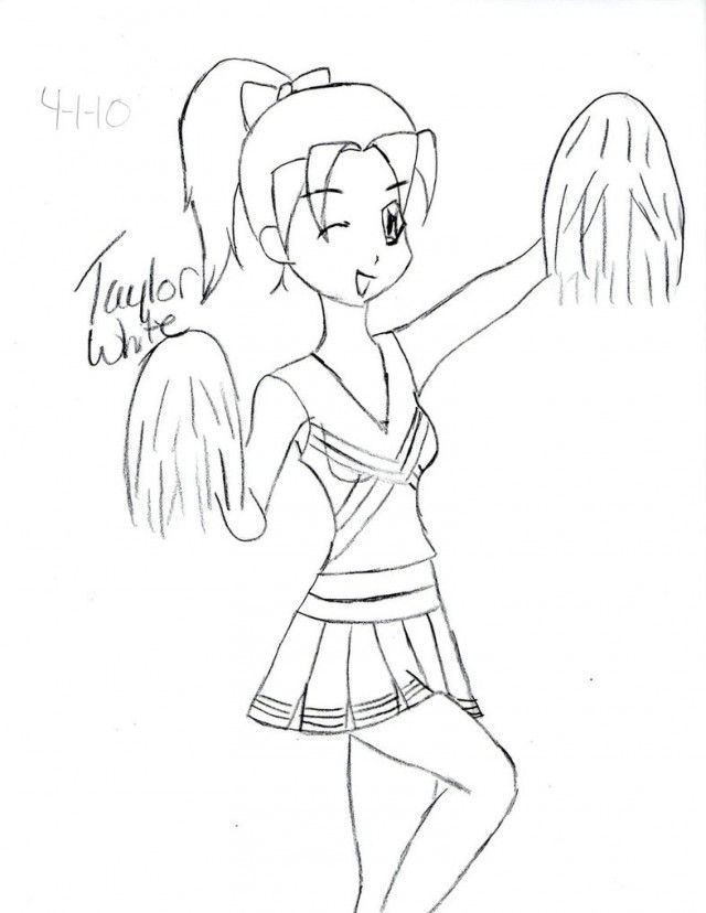 Index Images Cheerleading Coloring Pages Quoteko 184357 