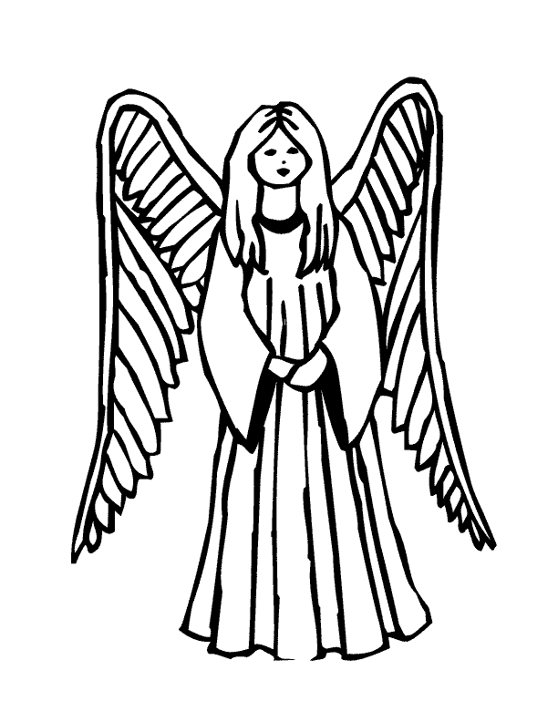 angel coloring - Quoteko.