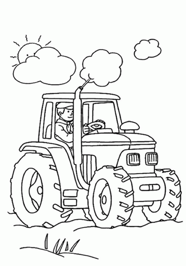 Tractor Coloring Pages To Print | Anthony