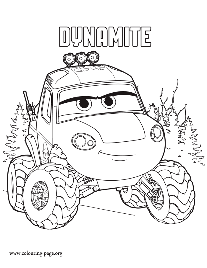 Planes 2 - Dynamite coloring page