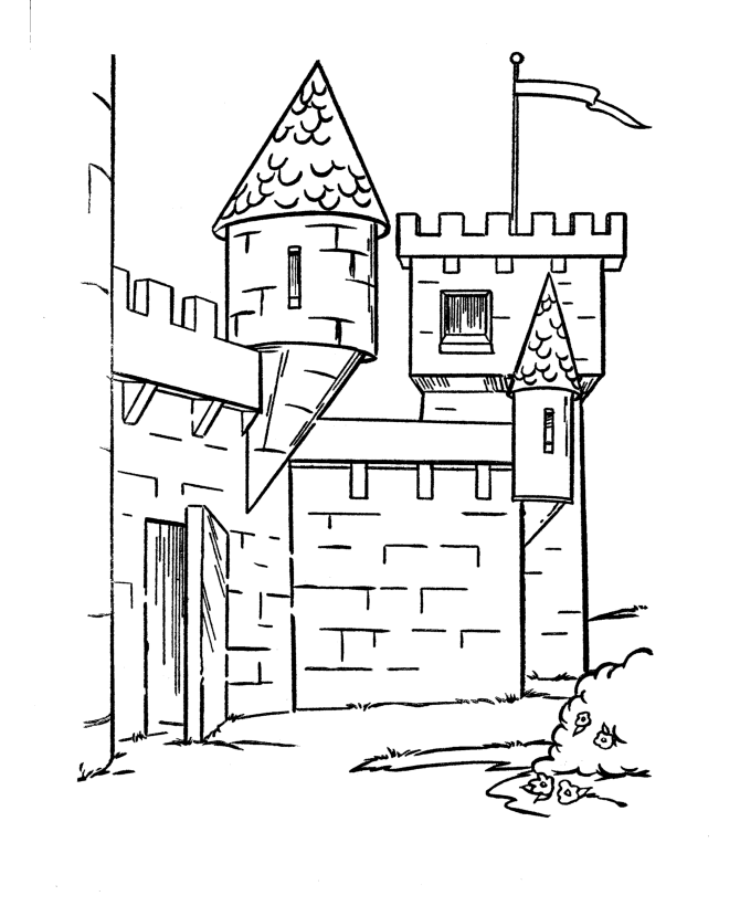 Medieval Castle Coloring Pages