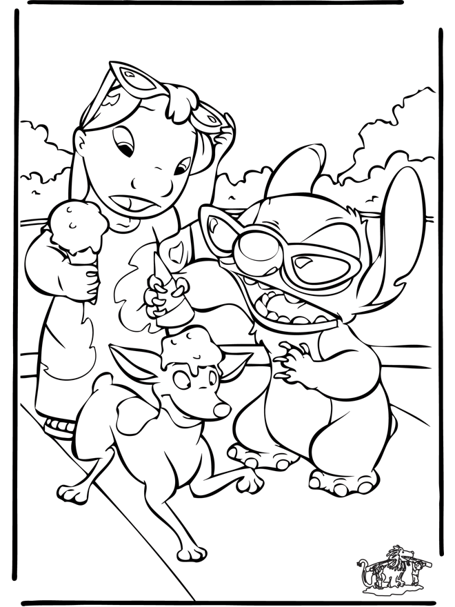 Lilo Stitch Coloring Pages
