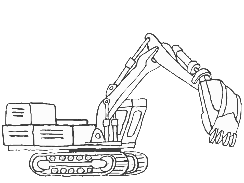 Diggers And Trucks Colouring Pages (page 2) - Coloring Home