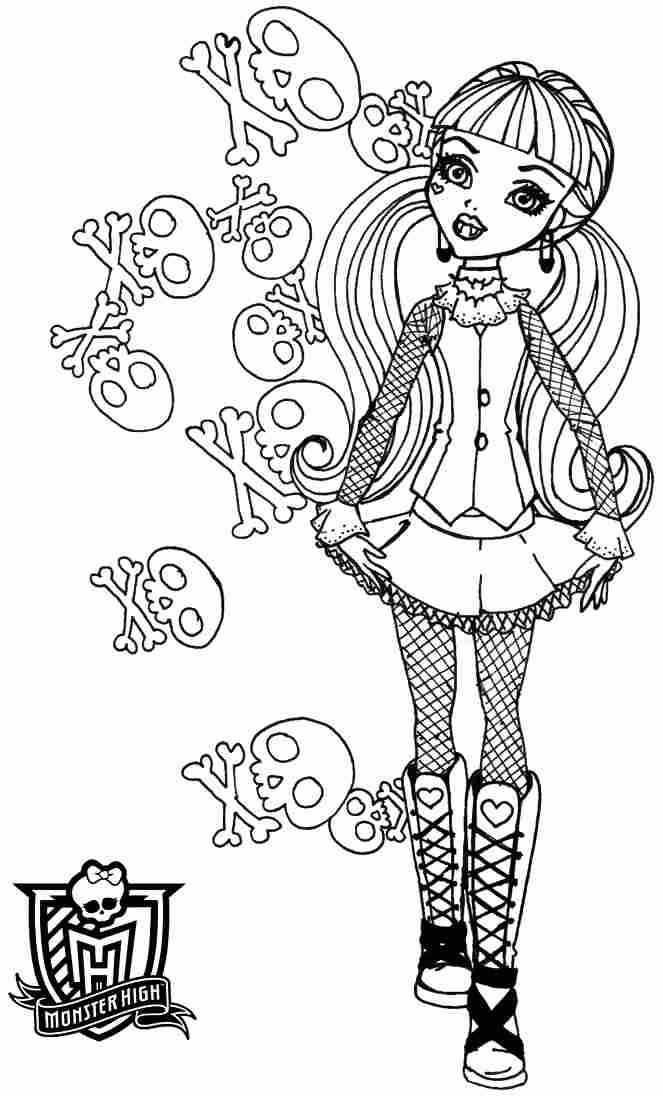 Draculaura Coloring Pages - Coloring Home