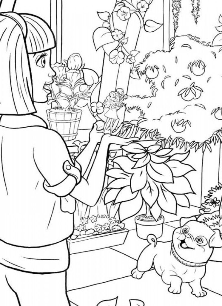 Barbie Thumbelina Funny Coloring For Kids - Kids Colouring Pages