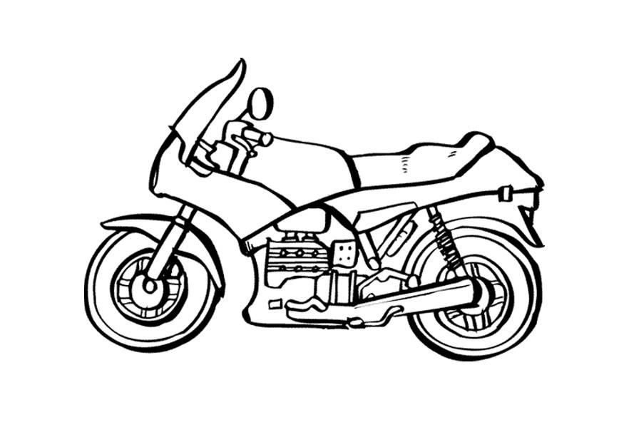 Coloring page motorcycle - img 9535.