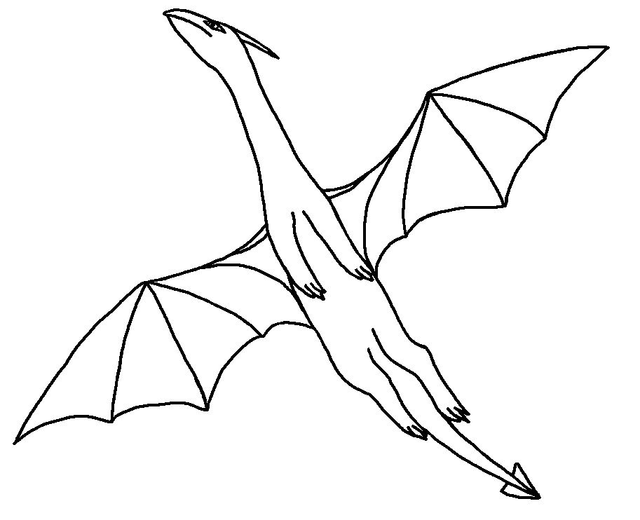 Flying dragon - Outlines by Starfighter-Suicune on deviantART