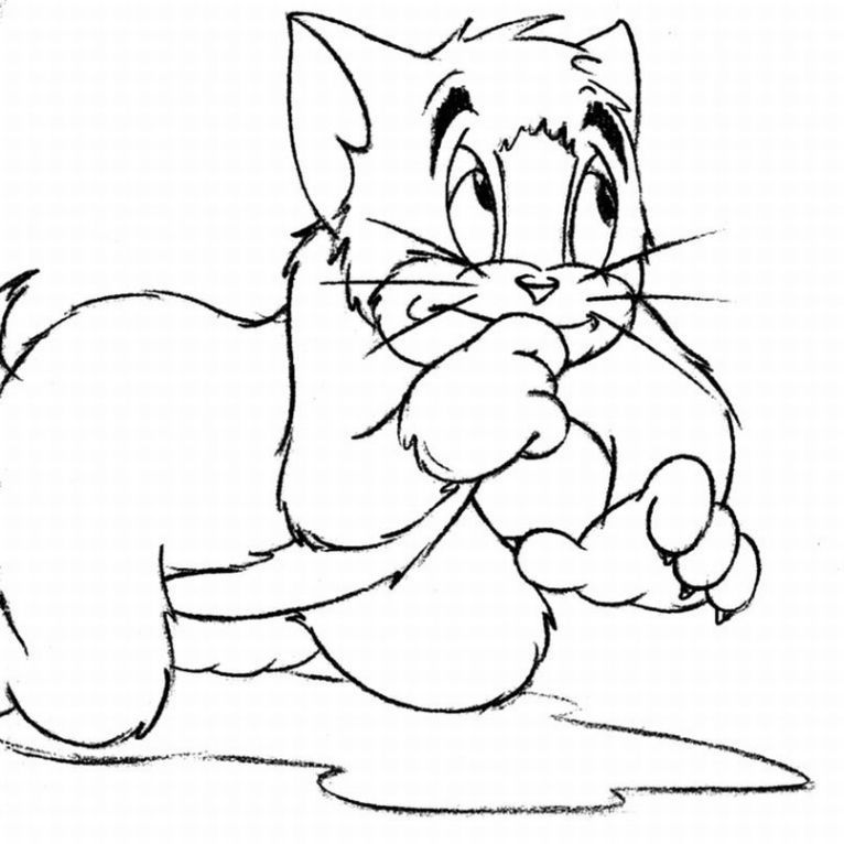 Coloring Pages Tom And Jerry Pictures Imagixs Tattoo