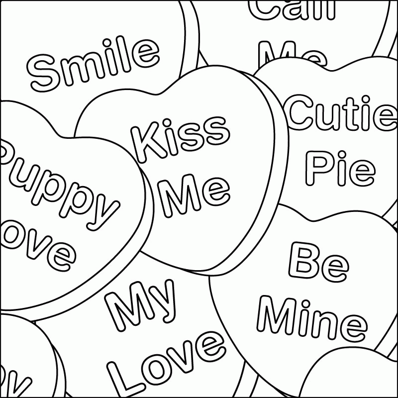 Valentines Heart Coloring Pages