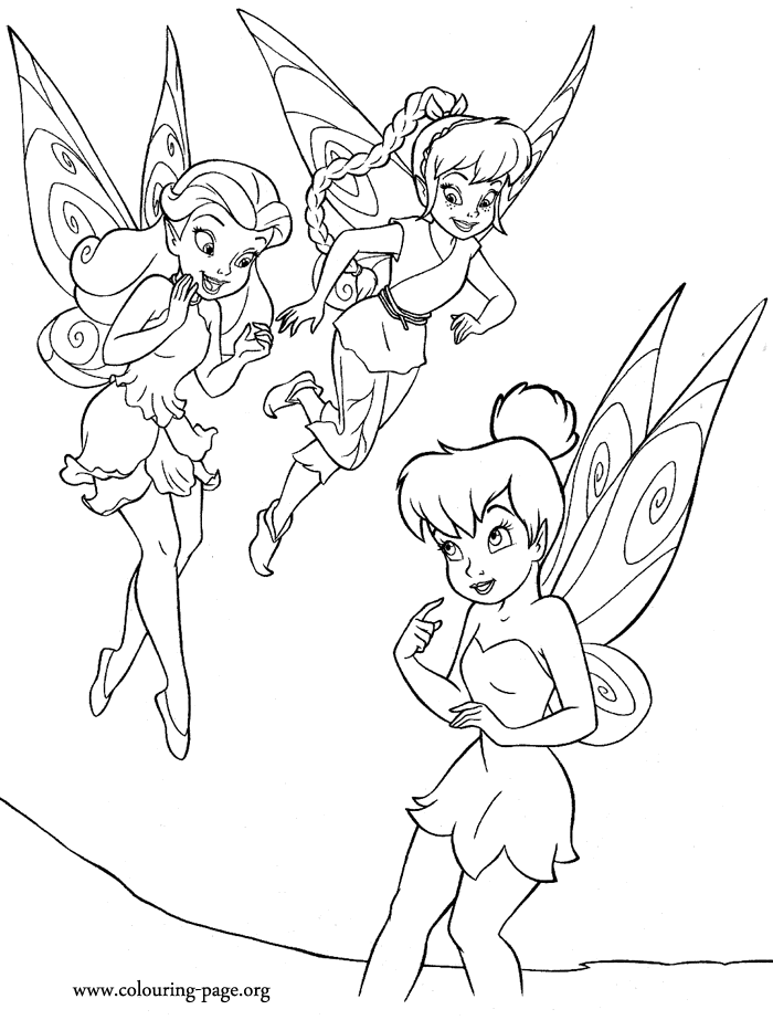 Tinkerbell Fairies Coloring Pages 344 | Free Printable Coloring Pages