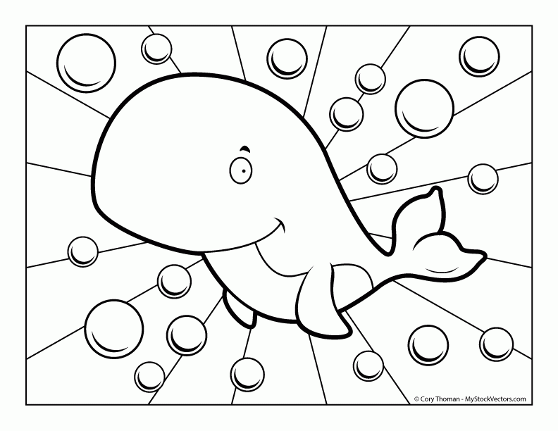 Free Coloring Book Page of a Whale | Blog & News