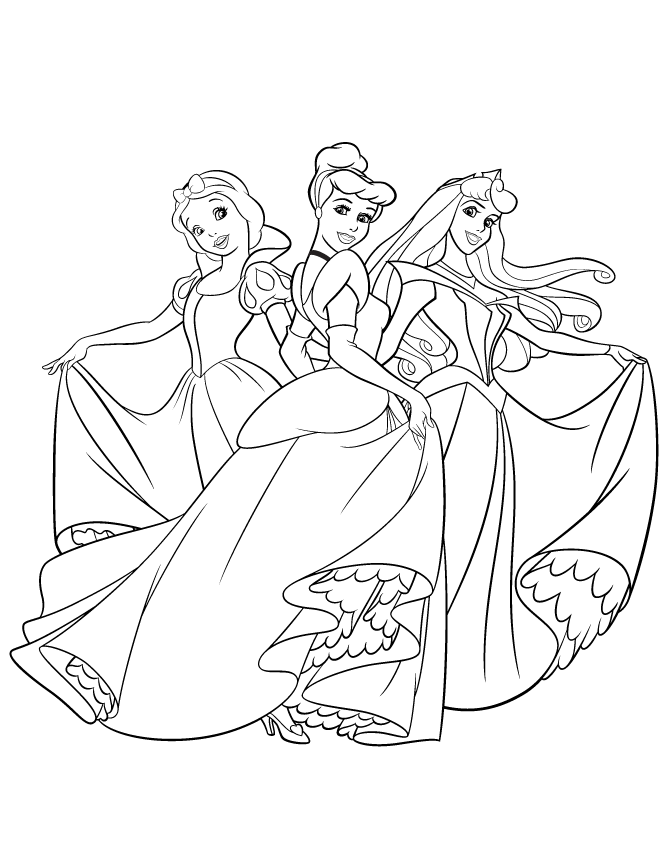 Coloring Pictures Of Princesses - Coloring Home