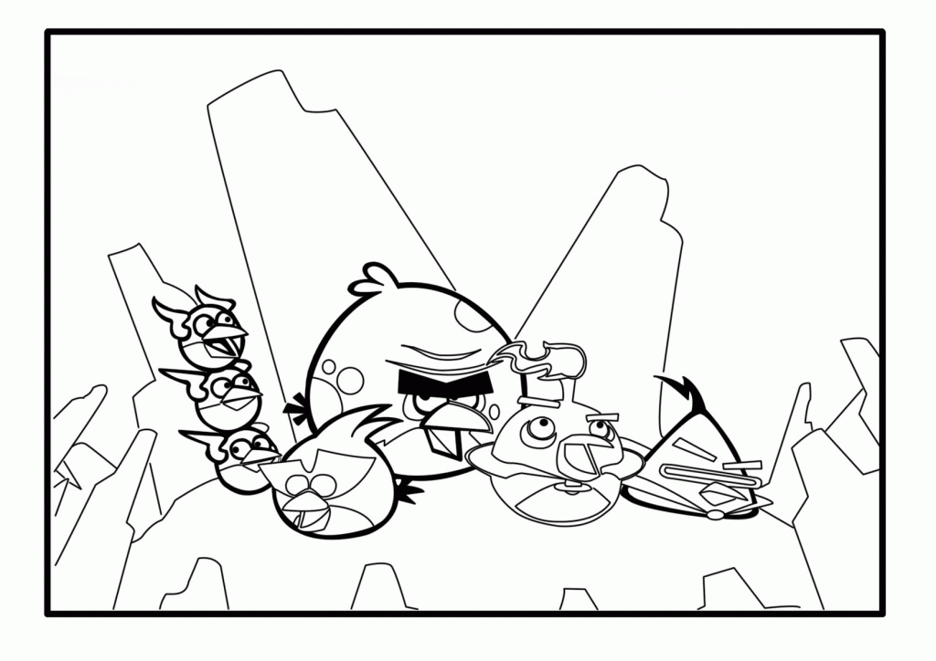 angry birds coloring pages all birds - Angry Birds Coloring Pages 