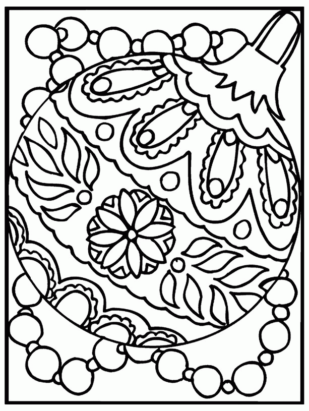 Free printable ornament coloring pages | FollowPics