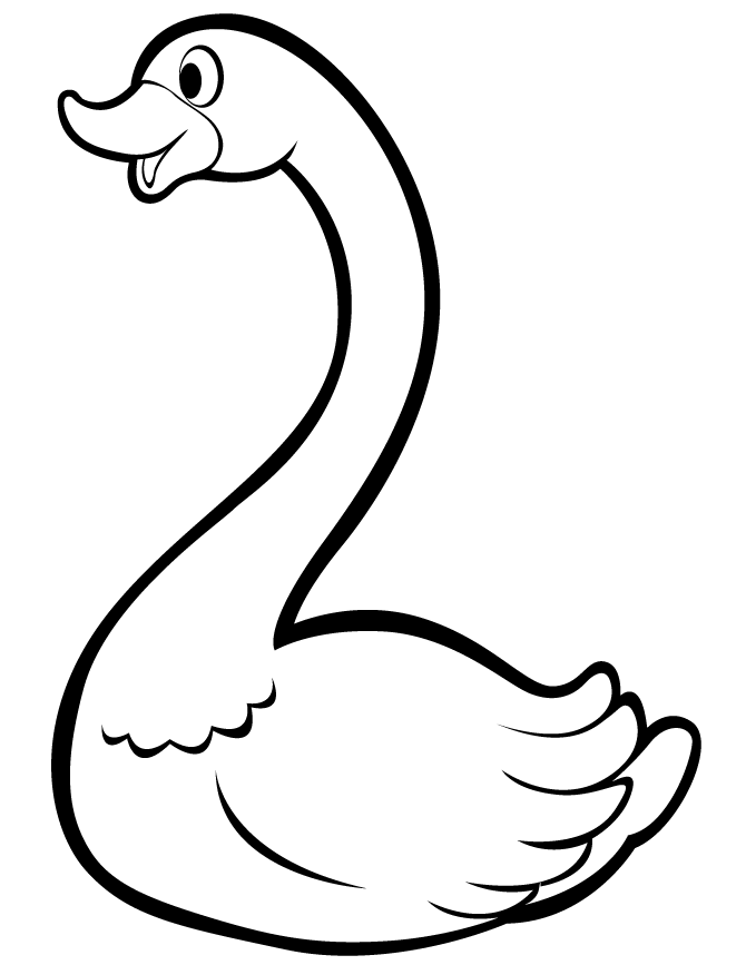 flying swan Colouring Pages (page 2)