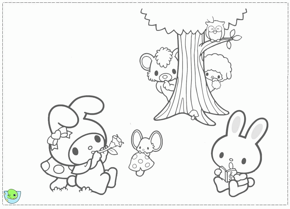 My Melody Coloring Pages - Coloring Home