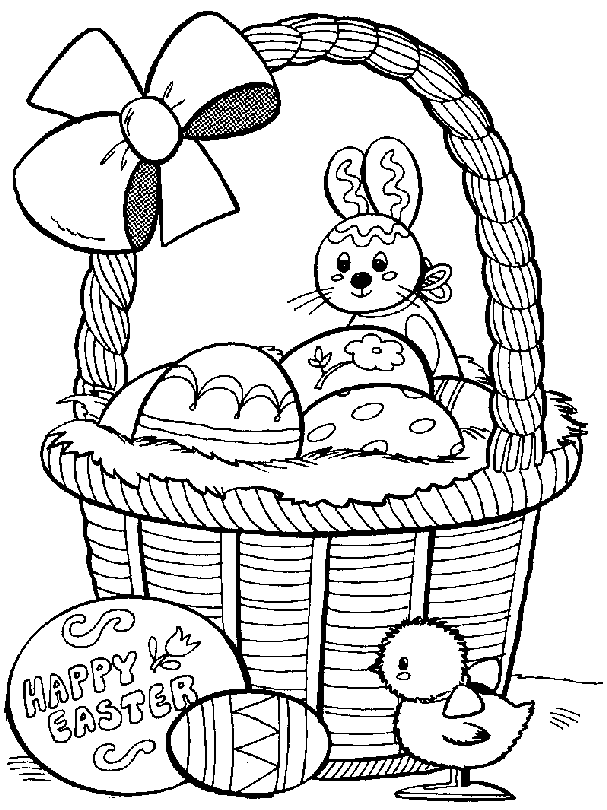 Printable Easter Day Coloring Pages for Kids Free Download | Cool 