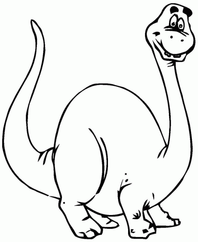 Animal Cartoon Dinosaurs Colouring Pages Printable Free For 190116 