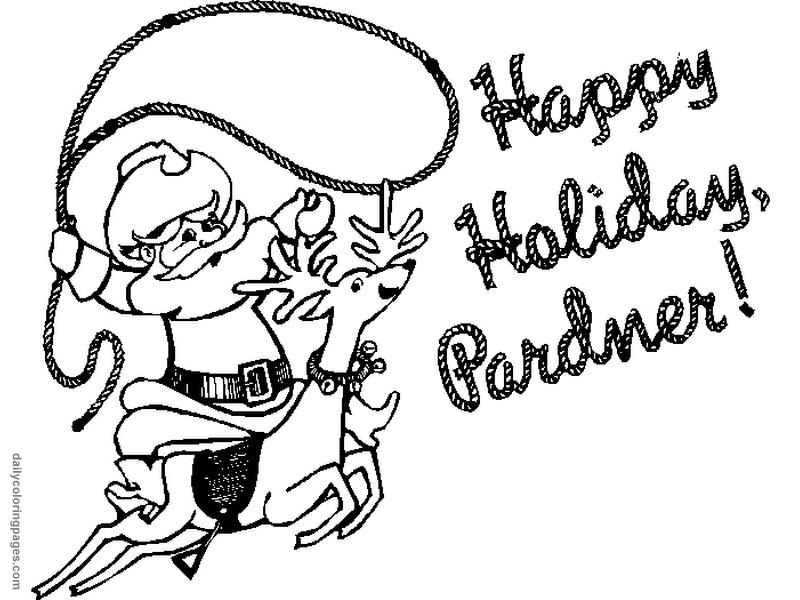 Cool Santa Christmas Coloring Pages 08 - 69ColoringPages.