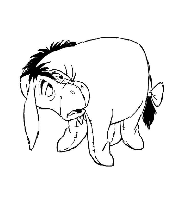 Coloring pages donkeys - picture 6