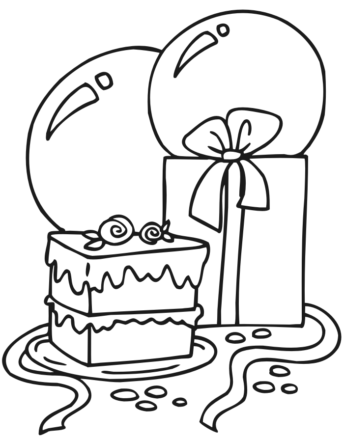 Birthday Balloons Printables Coloring Pages #5998 Disney Coloring 