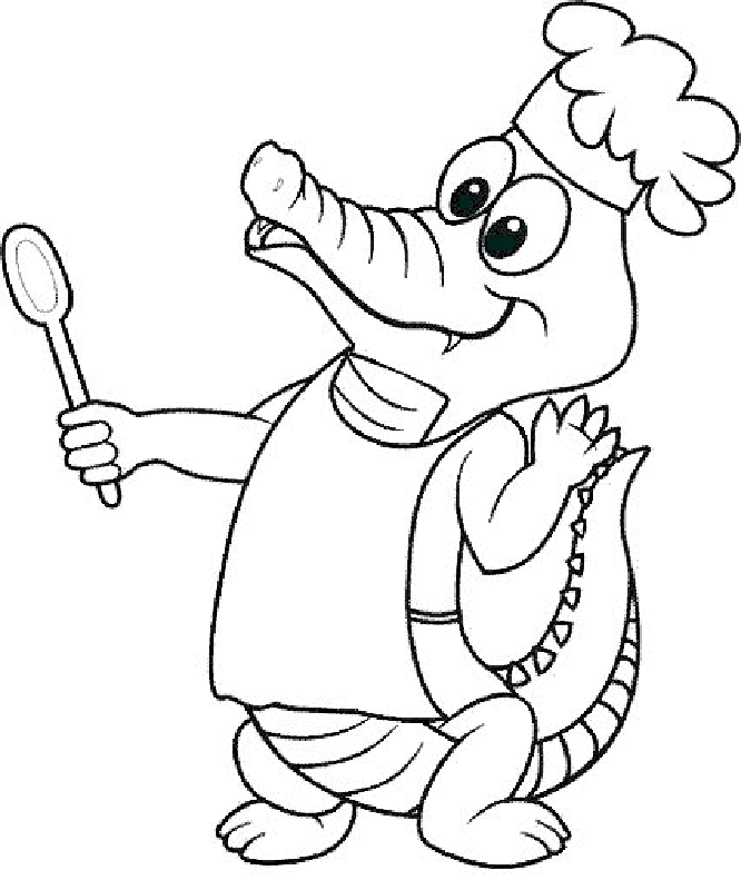 Crocodiles Coloring Pages 7 | Free Printable Coloring Pages 