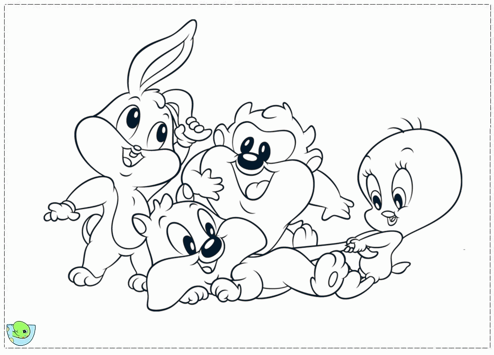 bunny looney baby Colouring Pages