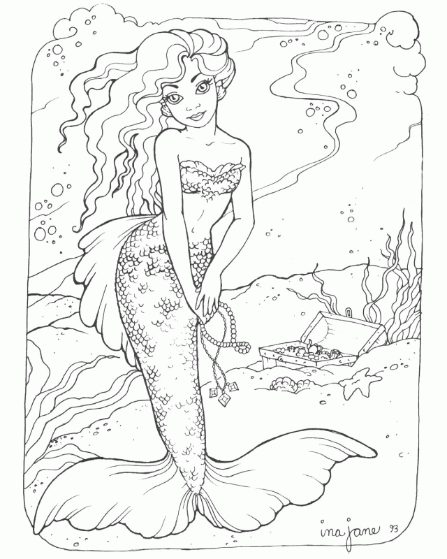 Little Mermaid Coloring Pages Mermaids Coloring Pages Printable 
