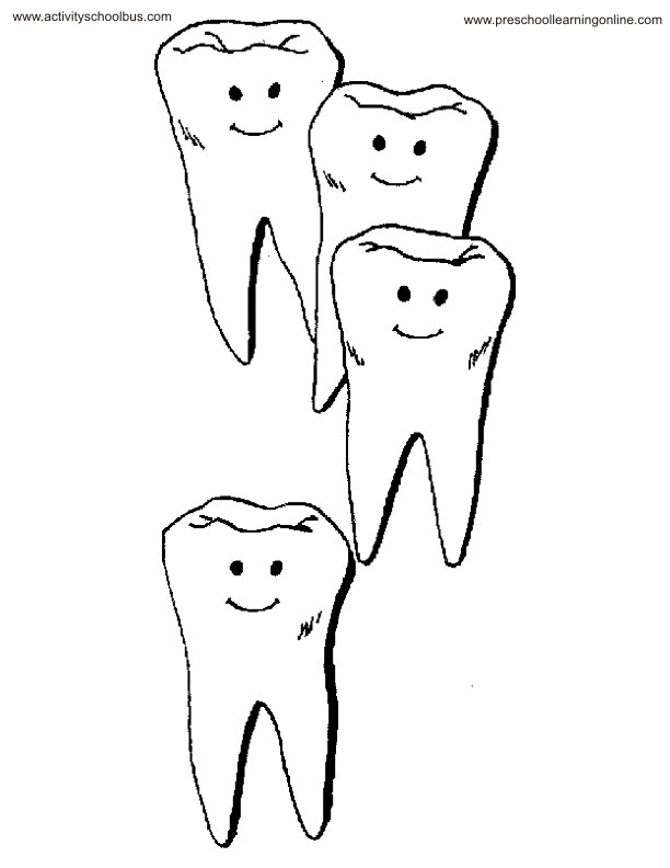 Tooth-coloring-6 | Free Coloring Page Site
