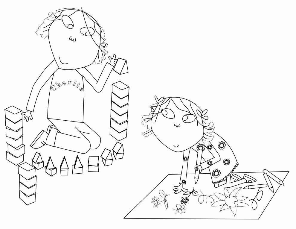 Charlie And Lola Coloring Pages | download free printable coloring 