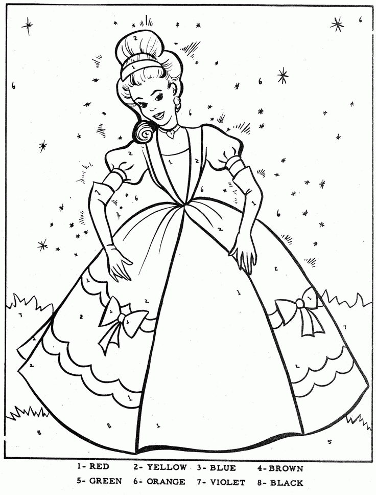Coloring Book Pages Color By Number | Free coloring pages for kids