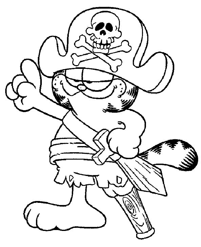 Garfield Coloring Pages 5 | Garfield