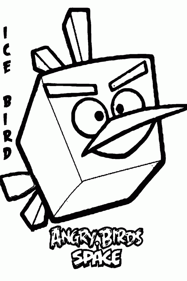 Angry Birds Space Coloring Pages For Kids Printable 640×960 #4022 