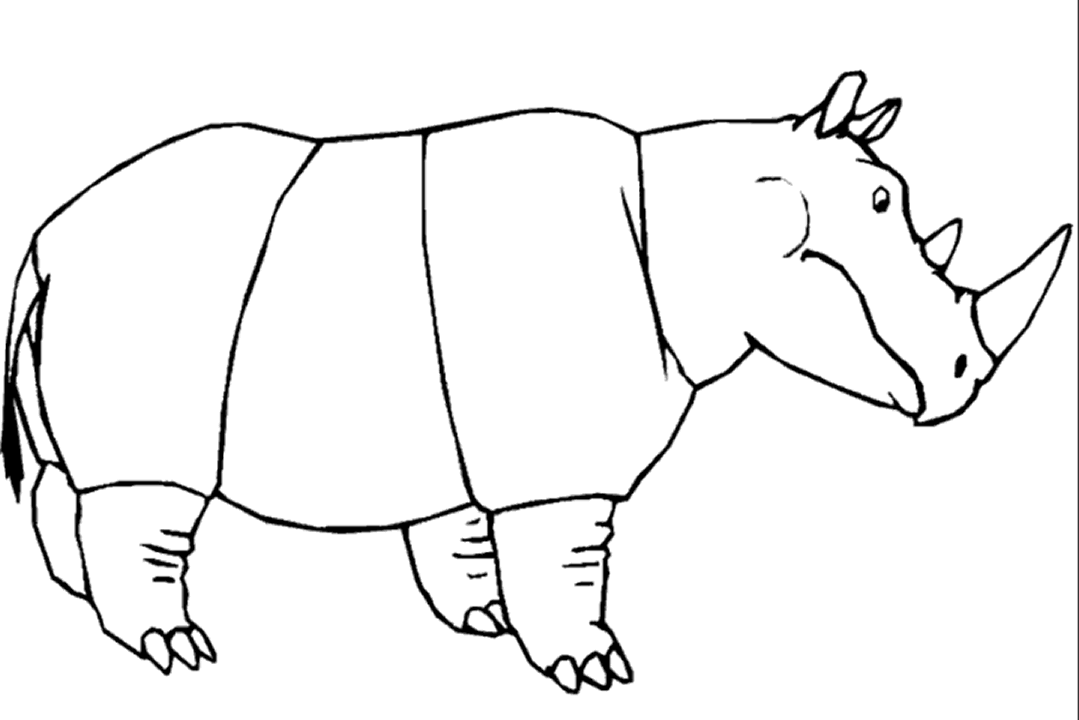 Rhinoceros coloring pages