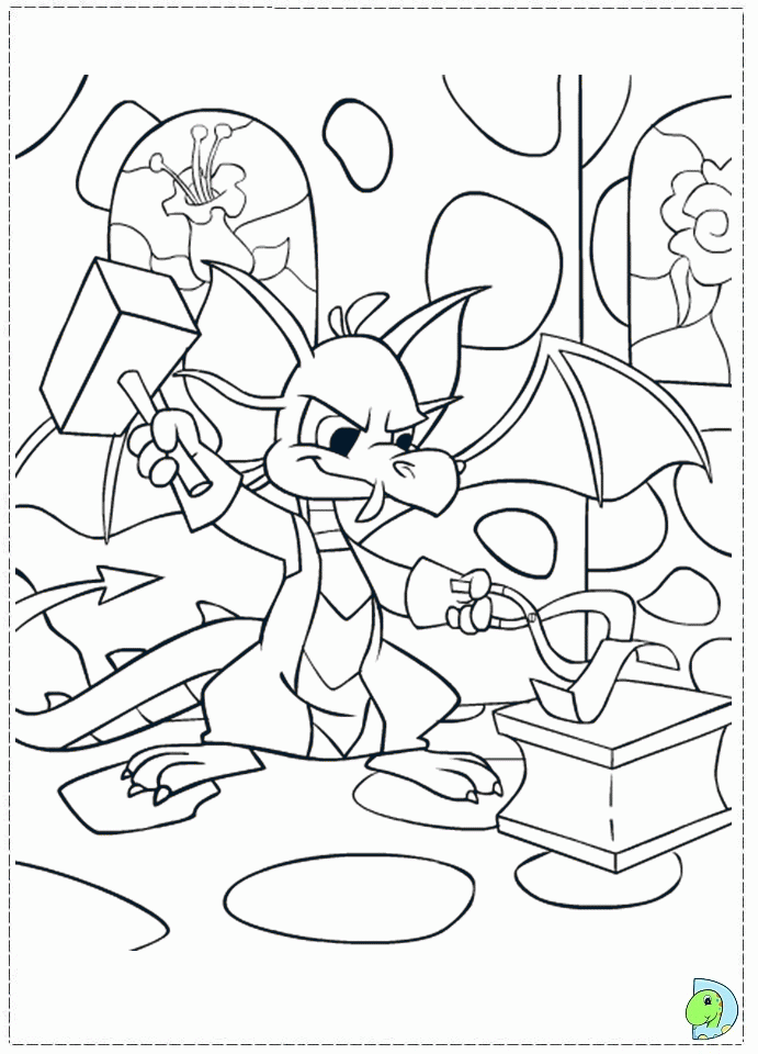 Neopets Brighvale coloring page