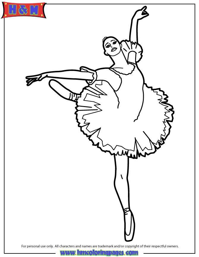 Coloring Pages Ballerina Ballet Positions Printable Dancer Clip Dance Clipa...