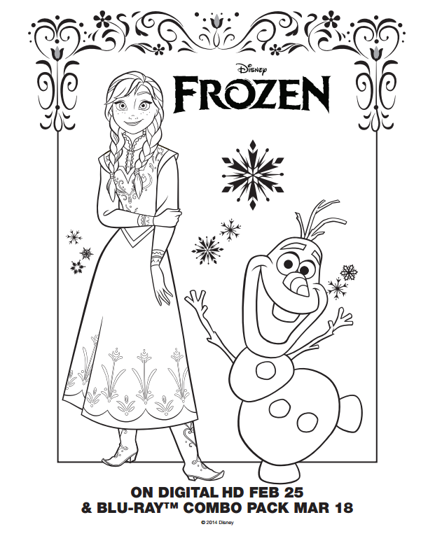 Frozen Coloring Pages and Activity Sheets - Mommy's Busy, Go Ask Daddy