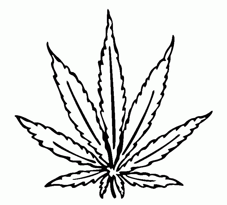 marijuana leaf coloring pages | yooall.