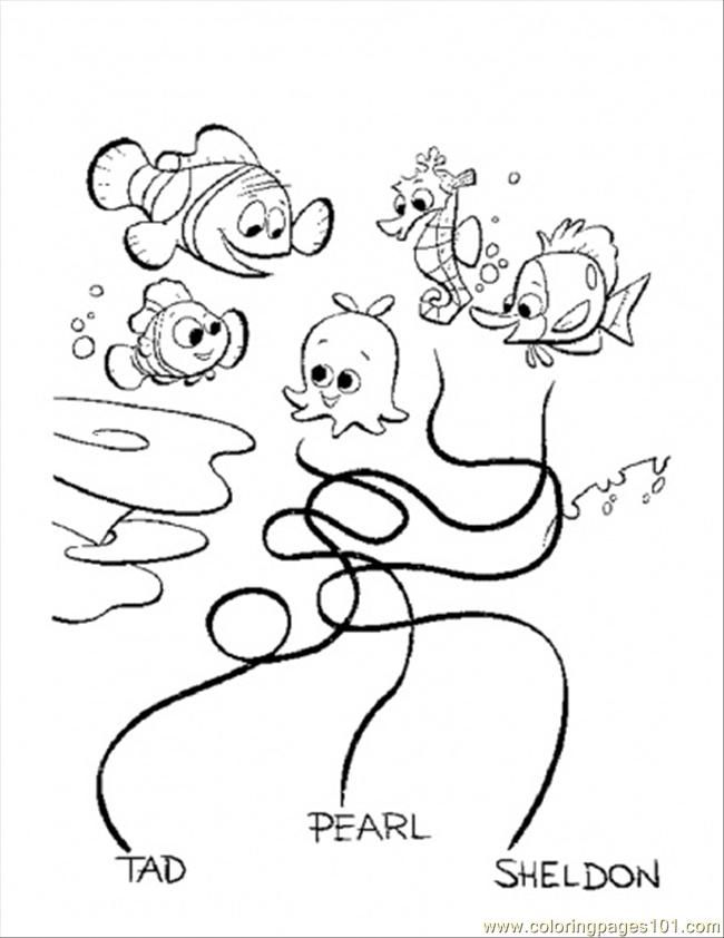 Finding Nemo Pearl Coloring Pages Images & Pictures - Becuo